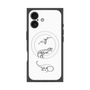 プレミアムスクエアケース with MagSafe［ Dinosaurs No.1 - White ］