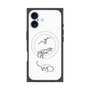 プレミアムスクエアケース with MagSafe［ Dinosaurs No.1 - White ］