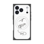 プレミアムスクエアケース with MagSafe［ Dinosaurs No.1 - White ］