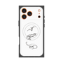 プレミアムスクエアケース with MagSafe［ Dinosaurs No.1 - White ］