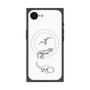 プレミアムスクエアケース with MagSafe［ Dinosaurs No.1 - White ］