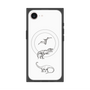 プレミアムスクエアケース with MagSafe［ Dinosaurs No.1 - White ］