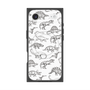 プレミアムスクエアケース with MagSafe［ Dinosaurs No.2 - White ］
