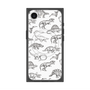 プレミアムスクエアケース with MagSafe［ Dinosaurs No.2 - White ］