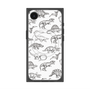 プレミアムスクエアケース with MagSafe［ Dinosaurs No.2 - White ］