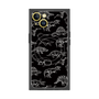 プレミアムスクエアケース with MagSafe［ Dinosaurs No.2 - Black ］