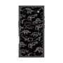 プレミアムスクエアケース with MagSafe［ Dinosaurs No.2 - Black ］