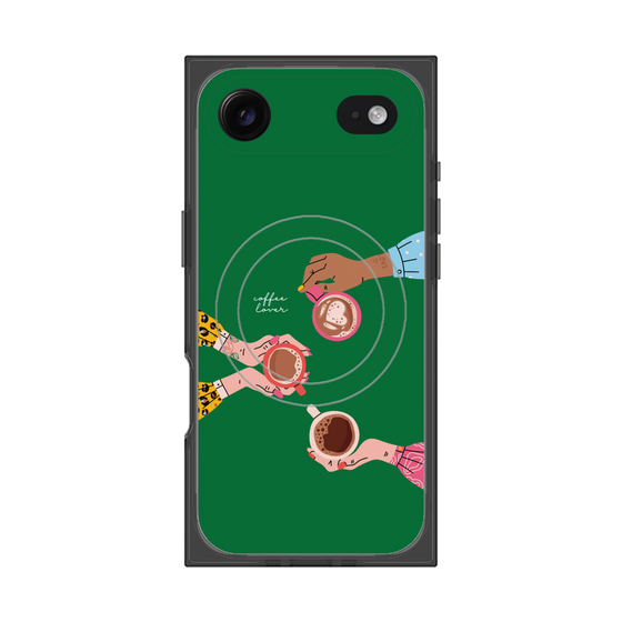 プレミアムスクエアケース with MagSafe［ Teatime - Green ］