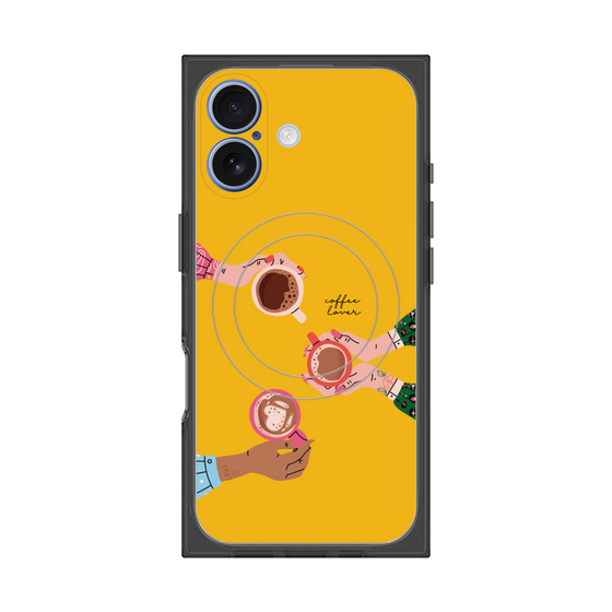 プレミアムスクエアケース with MagSafe［ Teatime - Yellow ］