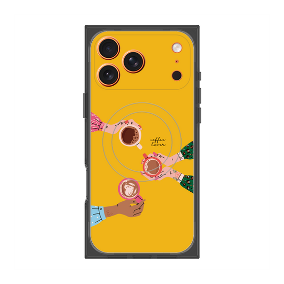 プレミアムスクエアケース with MagSafe［ Teatime - Yellow ］