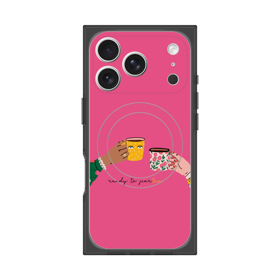 プレミアムスクエアケース with MagSafe［ Teatime - Pink ］