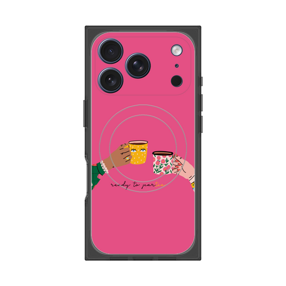 プレミアムスクエアケース with MagSafe［ Teatime - Pink ］