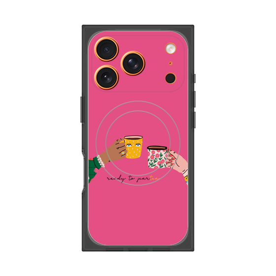 プレミアムスクエアケース with MagSafe［ Teatime - Pink ］