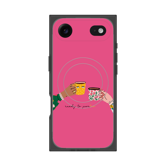 プレミアムスクエアケース with MagSafe［ Teatime - Pink ］