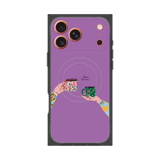プレミアムスクエアケース with MagSafe［ Teatime - Purple ］
