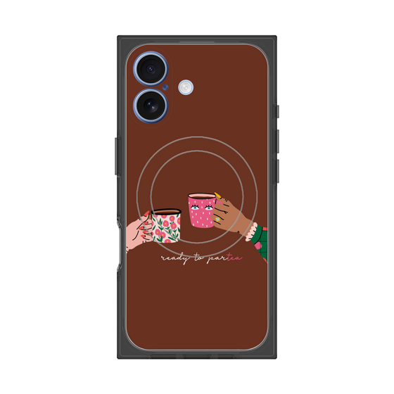 プレミアムスクエアケース with MagSafe［ Teatime - Brown ］