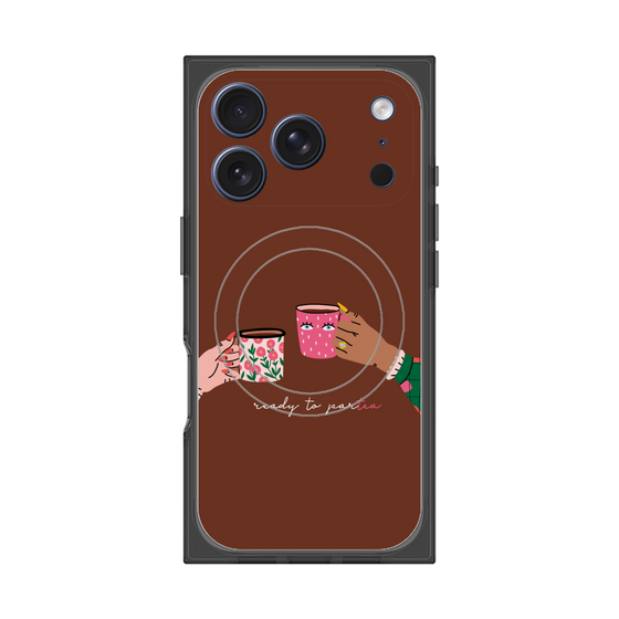 プレミアムスクエアケース with MagSafe［ Teatime - Brown ］