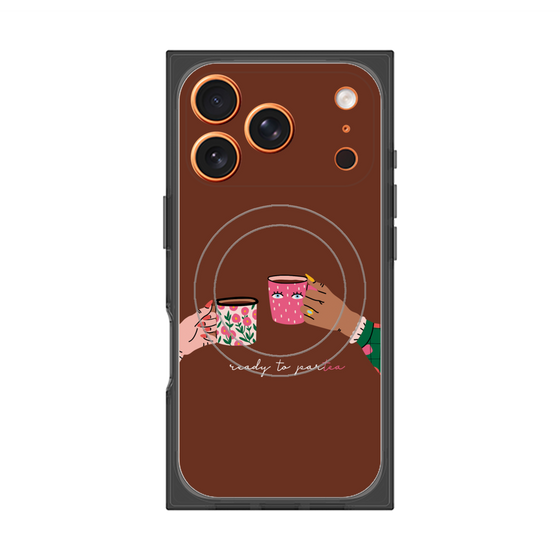 プレミアムスクエアケース with MagSafe［ Teatime - Brown ］