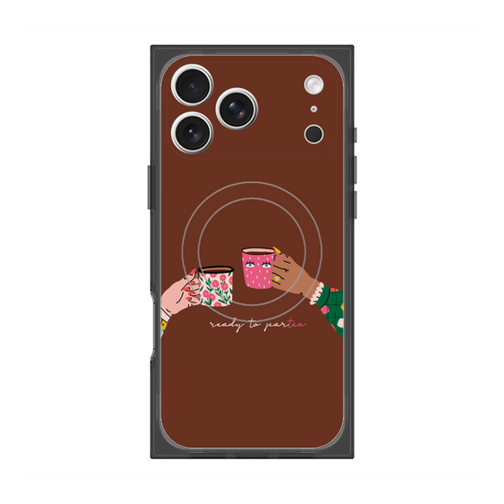 プレミアムスクエアケース with MagSafe［ Teatime - Brown ］