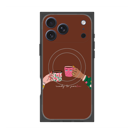 プレミアムスクエアケース with MagSafe［ Teatime - Brown ］