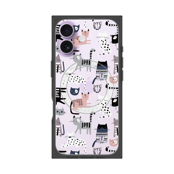 プレミアムスクエアケース with MagSafe［ Funny Cats - 03 ］