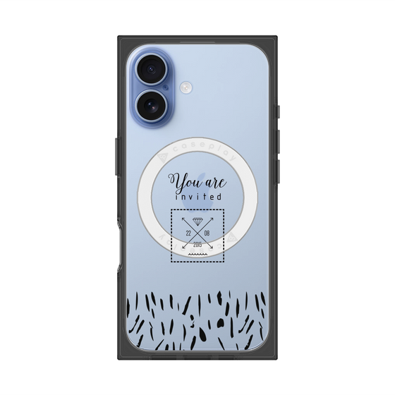プレミアムスクエアケース with MagSafe［ artistic texture - 02 ］