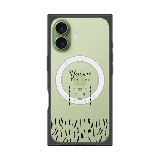 プレミアムスクエアケース with MagSafe［ artistic texture - 02 ］