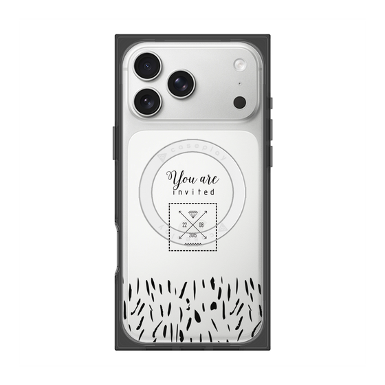 プレミアムスクエアケース with MagSafe［ artistic texture - 02 ］