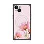 プレミアムスクエアケース with MagSafe［ Natural Flower - Pink ］