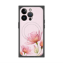 プレミアムスクエアケース with MagSafe［ Natural Flower - Pink ］