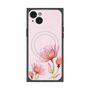 プレミアムスクエアケース with MagSafe［ Natural Flower - Pink ］