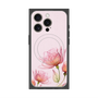 プレミアムスクエアケース with MagSafe［ Natural Flower - Pink ］