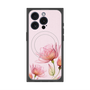 プレミアムスクエアケース with MagSafe［ Natural Flower - Pink ］