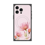 プレミアムスクエアケース with MagSafe［ Natural Flower - Pink ］
