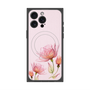 プレミアムスクエアケース with MagSafe［ Natural Flower - Pink ］