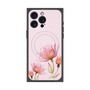 プレミアムスクエアケース with MagSafe［ Natural Flower - Pink ］