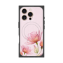 プレミアムスクエアケース with MagSafe［ Natural Flower - Pink ］