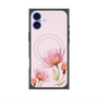 プレミアムスクエアケース with MagSafe［ Natural Flower - Pink ］