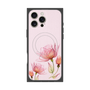 プレミアムスクエアケース with MagSafe［ Natural Flower - Pink ］
