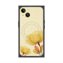 プレミアムスクエアケース with MagSafe［ Natural Flower - Yellow ］
