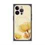 プレミアムスクエアケース with MagSafe［ Natural Flower - Yellow ］