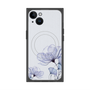プレミアムスクエアケース with MagSafe［ Natural Flower - blue ］