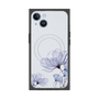 プレミアムスクエアケース with MagSafe［ Natural Flower - blue ］