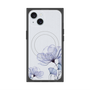 プレミアムスクエアケース with MagSafe［ Natural Flower - blue ］