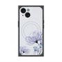 プレミアムスクエアケース with MagSafe［ Natural Flower - blue ］