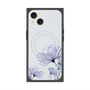 プレミアムスクエアケース with MagSafe［ Natural Flower - blue ］