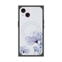 プレミアムスクエアケース with MagSafe［ Natural Flower - blue ］