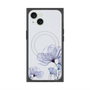プレミアムスクエアケース with MagSafe［ Natural Flower - blue ］