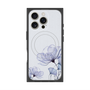 プレミアムスクエアケース with MagSafe［ Natural Flower - blue ］