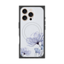 プレミアムスクエアケース with MagSafe［ Natural Flower - blue ］